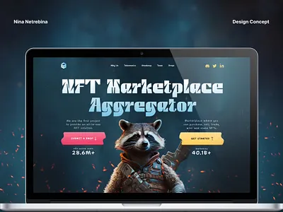 Design Site | NFT Marketplace design landing landing page marketplace nft nft aggregator site ui ux web web design website