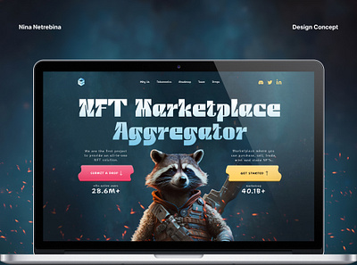 Design Site | NFT Marketplace design landing landing page marketplace nft nft aggregator site ui ux web web design website