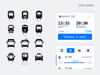 Public transport icons set branding design flat graphic design icon icons set minimal ui uiux