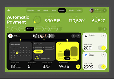 Finance Management Dashboard app branding dailyui design finance graphic design illustration management managementapp payment rebound ui ux uxdesign