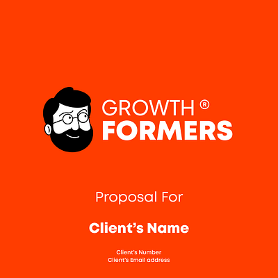 GrowthFormers' Proposal Design Template branding design illustration landing page ui ux web design website design