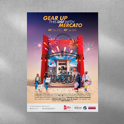 Mercato Mall Key Visual branding creative design designer freelance grahpic illustrator key visual mall design photoshop poster design