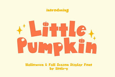 Little Pumpkin Font font font design
