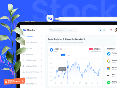 Altindex - Platform Redesign investestment dashbaord investment product design saas saas dashboard saas product saas web saas webapp share market stock stock market trading web design