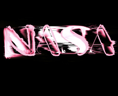 "NASA" Lettering art color design graphic illustration inspiration letter shape visual