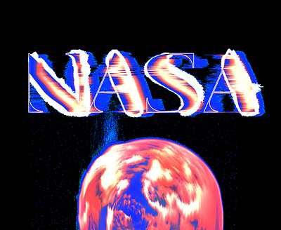 "NASA"Lettering art color design graphic inspiration letter shape visual