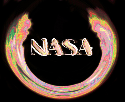 "NASA"Lettering art color design graphic inspiration letter shape visual