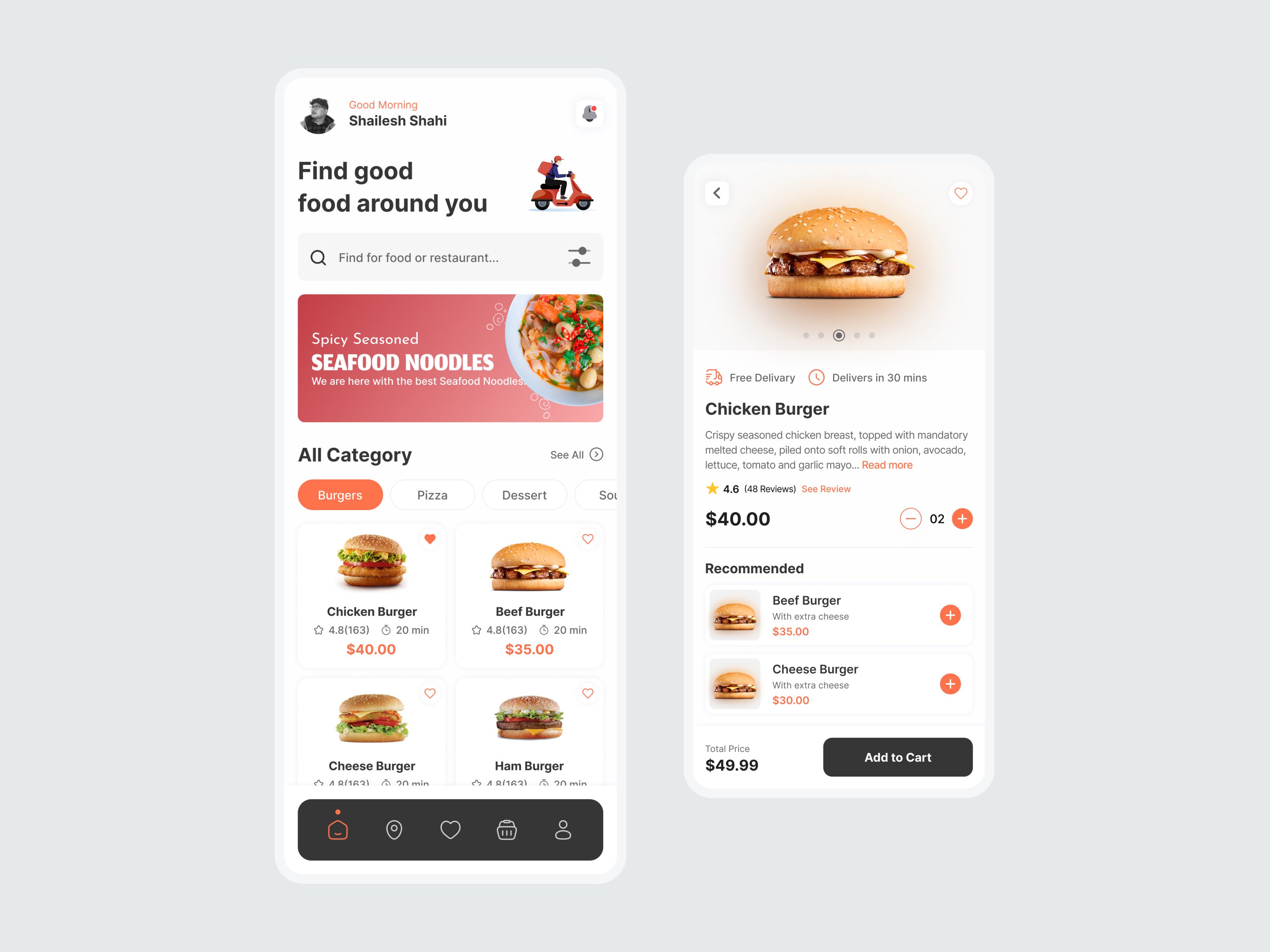 Food Delivery App Concept animation app design banner creative design designer food food app food delivery app food order app graphic design home page landing page logo mobile app motion graphics ui ui designe uiux webiste