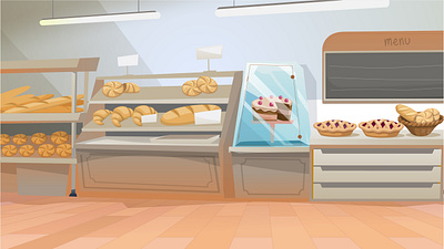 Bakery Background Cartoon backery bake bread cartoon cartoon background free interior