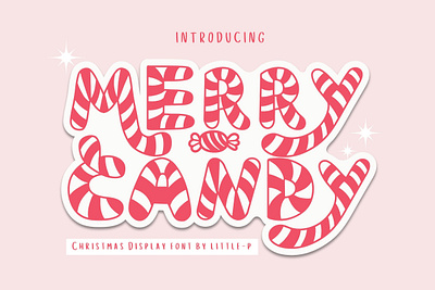 Merry Candy Font font font design