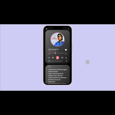 Music player App Design app daily ui 009 design motion graphics ui ux design