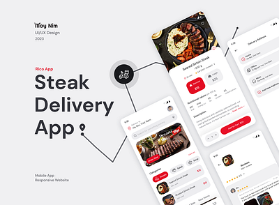 Delivery app - UI/UX Case Study application casestudy delivery mobie mobileapp ui uiux ux