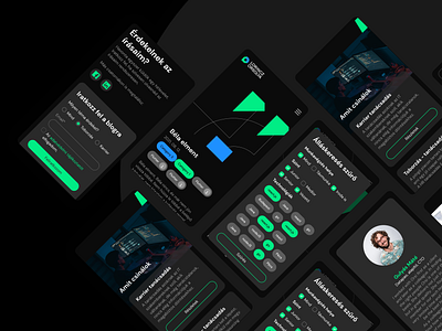 UI design for IT job seekers app app design branding design system developers figma figma user graphic design icondesign illustration it it profession logo mobile design motion graphics ui ux vector