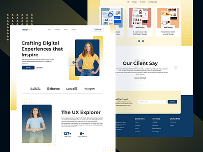 Portfolio Website Design branding design graphic design landing page ui ux web website website design