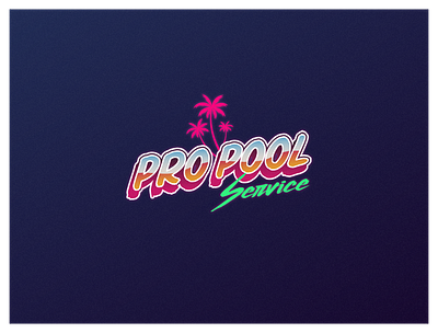 Pro Pool Service Logo brand design branding clean flat graphic design illustration logo minimal vector