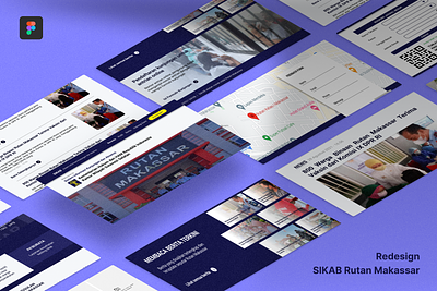 Redesign SIKAB (Rutan Makassar Website) government website ui ui design web design website