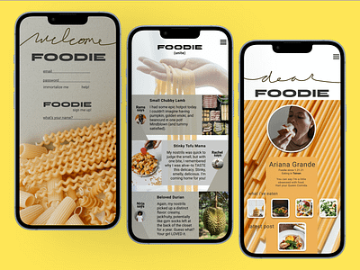 A Mobile App about Endless Love...for Food 🥢 graphic design ui