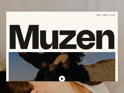 Muzen Website - A Fashion Photography Studio aesthetics clean ui creative fashion layout minimal ui user interface