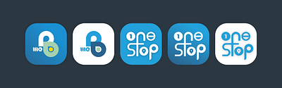 Bookme & OneStop app graphic design logo