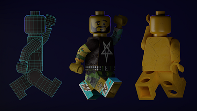 LEGO Me 3d 3danimation 3dcharacter 3dmodeling animation blender blender3d character characterdesign lego render texturing