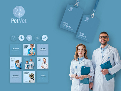 Brand identity for vet clinic brand identity branding clinic graphic design identity logo pet vet