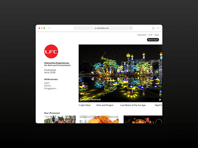 Modernized Lantern Exhibition Website 🏮 branding graphic design ui