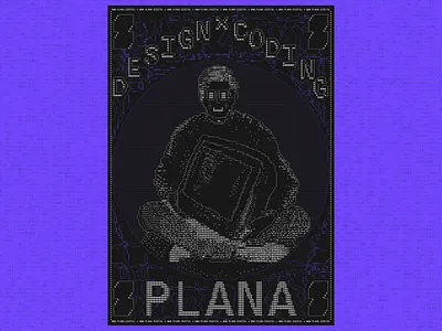 PLANA IS ONLINE animation ascii branding code design graphic design logo motion graphics poster ui