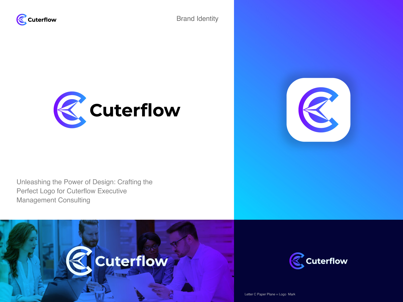 Cuterflow Logo Design By MD JAHIRUL HAUQ JONY (Logo Designer) On Dribbble