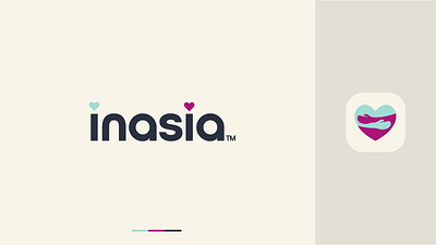 INASIA Dating App Logo app asia branding bumble concept date dating design europe gradient heart hinge hookup inasia inspiration logo love tinder us