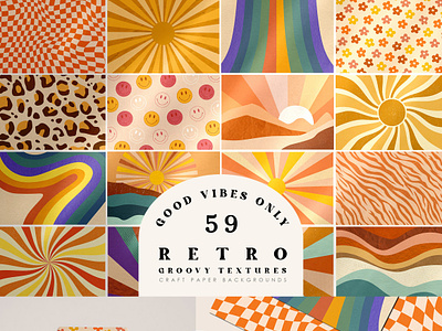 Retro Vibes Abstract Paper