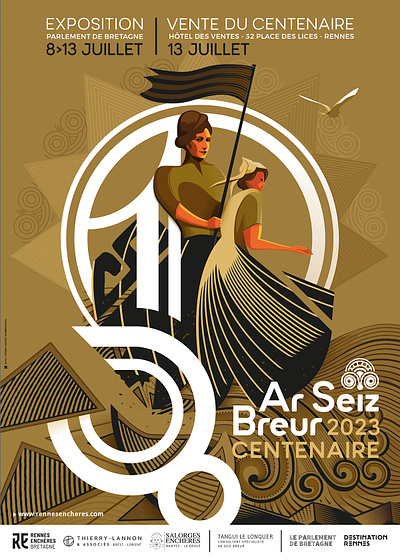 Ar Seiz Breur bretagne design france graphic design illustration poster vector