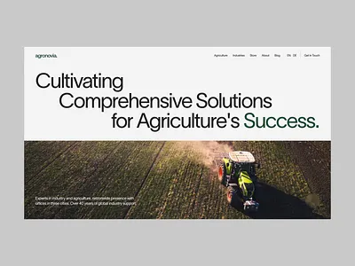 Agronovia Landing Page Scroll animation animations clean design landing minimal scroll scrolling ui ux