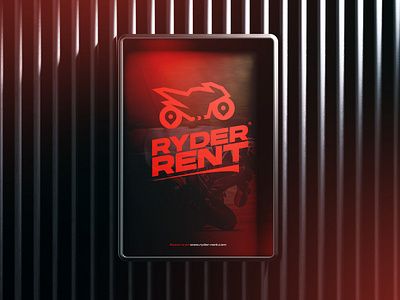 Ryder Rent, motorcycle brand identity. branding clean graphic design logo minimal minimalist moto moto gp motocycle motorcycle pit bike pitbike race racing rent ryder visual identity