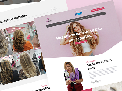 Hair Salon - Website Design and Development beauty salon branding hair salon nextjs salon website ui ui ux web design web developer website website design website development