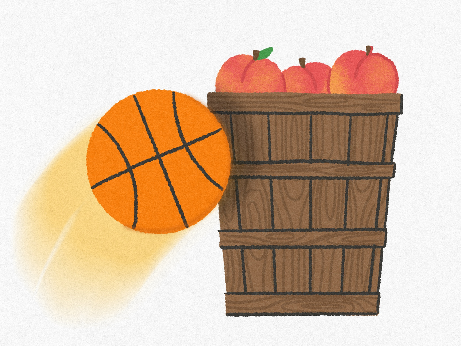 The first basketball game was played using peach baskets by Jormation