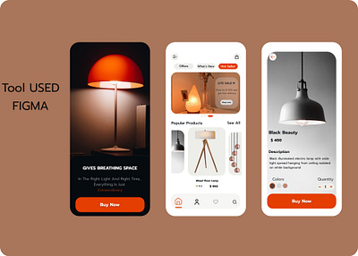 luxury lights app e commerce app luxury lights ui design ux design ux u design