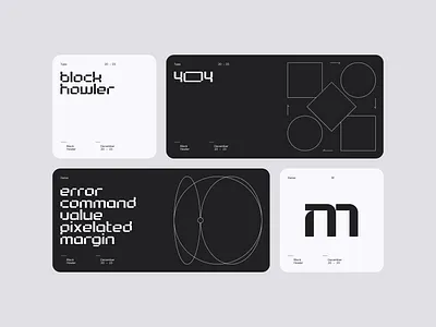 Block Howler Demo blocks digits fonts lettering letters numbers retro type typeface typo