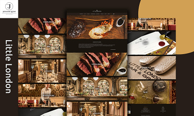 Little London - Germany Food Website Design design food germany munich travel ui webdesign website