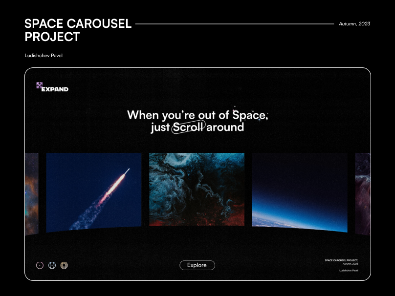 Space Carousel Project by Pavel Ludishchev on Dribbble