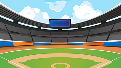 Cartoon Baseball Background baseball baseball field baseball stadium cartoon baseball field cartoon sport background free sport sport background stadium