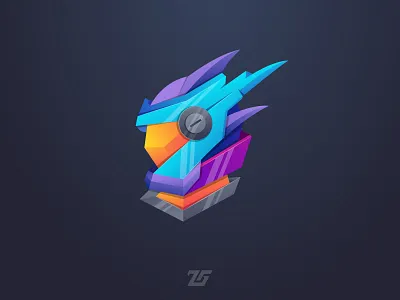 Robot 3d amazing logo art blue branding colorful creative design future gradient logo graphic design head identity illustration logo logos modern robot robotic technology