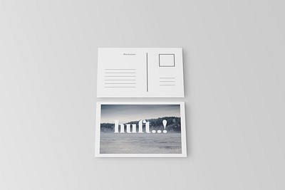 Postcard & Invitation Mockups #4 print design