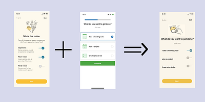 Application design combination Evernote & Gawq ui