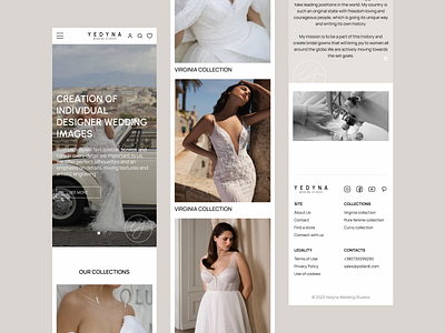 E-commerce | Wedding studios | Catalog | Website animation design digitalagency graphic design motion graphics research ui ux
