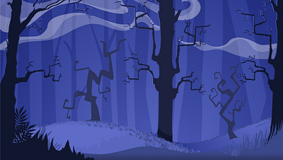 Cartoon Dark Forest Background background cartoon dark forest free halloween night purple scary spooky