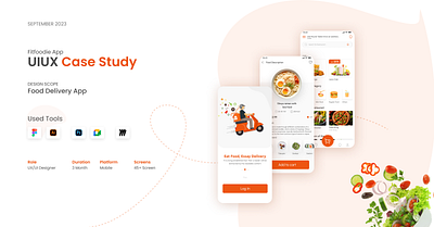Food Delivery App UX Case Study delivery delivery app fastfood fastfoodapp food app graphic design healthyapp healthyfood minimal restaurant restaurantapp ui ux