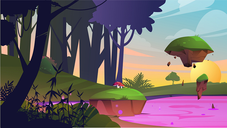 Cartoon Fantasy Background by Cartoons.co on Dribbble