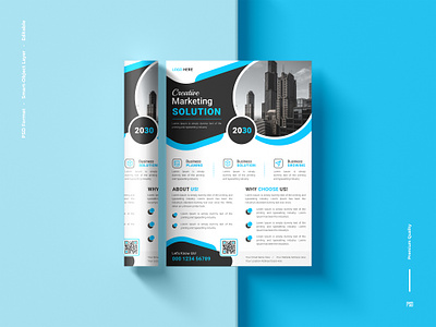 Modern Business Flyer Design A4 Template. advertising branding business flyer flyer flyer design flyer template graphic design typography ui