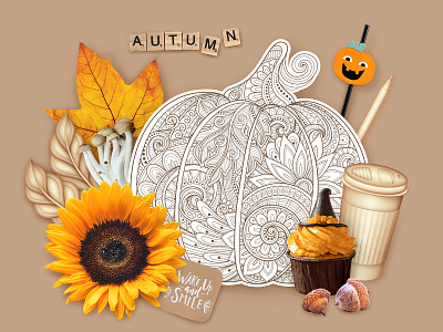 Pumpkin coloring page autumn coloring book coloring page graphic design halloween illustration ornament pattern pumpkin sophisticated thanksgiving vector