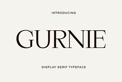 Gurnie Serif Font cosmetic graphic design